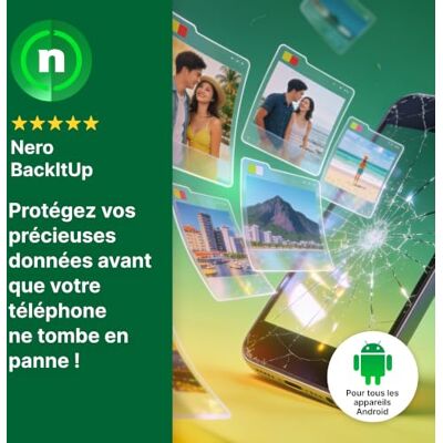 Ahead Nero BackItUp – Vainqueur du test Sauvegarde automatique en 1 clic, cloud, restauration, récupération, chiffrement, disque dur externe et NAS Licence à vie 1 PC Windows 11/10 - Publicité Ahead Nero BackItUp – Vainqueur du test Sauvegarde automatique en 1 clic, cloud, restauration, récupération, chiffrement, disque dur externe et NAS Licence à vie 1 PC Windows 11/10 - Publicité