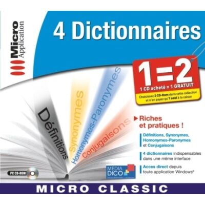 Micro Application 4 dictionnaires - Publicité Micro Application 4 dictionnaires - Publicité