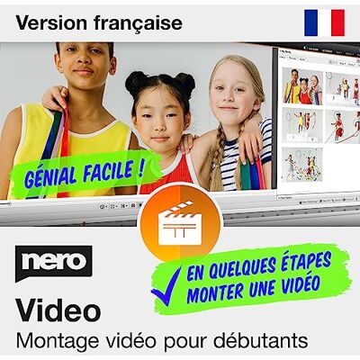 Ahead Nero Video 2026 pour Débutants Logiciel Montage Vidéo Facile Créer Vidéos et Diaporamas 1000+ Effets et Modèles Fond Vert et Motion Tracking Licence à Vie Windows 11/10/8/7 - Publicité Ahead Nero Video 2026 pour Débutants Logiciel Montage Vidéo Facile Créer Vidéos et Diaporamas 1000+ Effets et Modèles Fond Vert et Motion Tracking Licence à Vie Windows 11/10/8/7 - Publicité
