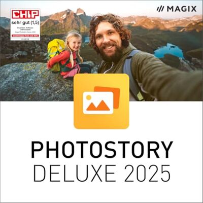 MAGIX Photostory deluxe 2025 Souvenirs en mouvement Logiciel de retouche photo Logiciel de retouche vidéo pour Windows 10/11 PC 1 PC Licence complète pour 2 appareils - Publicité MAGIX Photostory deluxe 2025 Souvenirs en mouvement Logiciel de retouche photo Logiciel de retouche vidéo pour Windows 10/11 PC 1 PC Licence complète pour 2 appareils - Publicité
