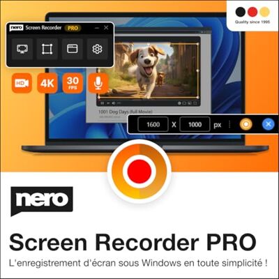 Ahead Nero Screen Recorder PRO 365 Enregistrement d’écran 4K/60FPS Gameplay, Webcam et Audio Sous-titres IA et Zoom automatique Export MP4 Licence annuelle sans renouvellement 1 PC Win 11/10 - Publicité Ahead Nero Screen Recorder PRO 365 Enregistrement d’écran 4K/60FPS Gameplay, Webcam et Audio Sous-titres IA et Zoom automatique Export MP4 Licence annuelle sans renouvellement 1 PC Win 11/10 - Publicité
