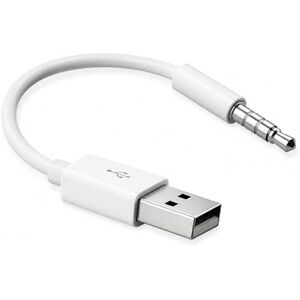 OcioDual Cable 3.5mm Adaptateur USB Jack Sync Data Chargeur pour Apple iPod Shuffle 3/4 / 5/6 / 7 Blanc - Publicité OcioDual Cable 3.5mm Adaptateur USB Jack Sync Data Chargeur pour Apple iPod Shuffle 3/4 / 5/6 / 7 Blanc - Publicité