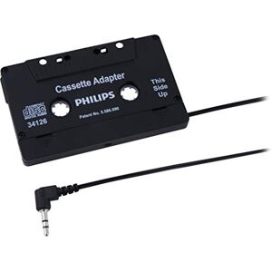 Philips Adaptateur Cassette Universel avec Prise Audio 3,5 mm, Noir - Publicité Philips Adaptateur Cassette Universel avec Prise Audio 3,5 mm, Noir - Publicité