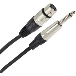 Plugger Câble audio asymétrique XLR femelle/Jack mâle TS 6,35mm. Ampli, basse, guitare, haut-parleur, appareil DJ, synthé, carte son et autres. Longueur 1,5 mètre. Qualité Professionnelle. Publicité Plugger Câble audio asymétrique XLR femelle/Jack mâle TS 6,35mm. Ampli, basse, guitare, haut-parleur, appareil DJ, synthé, carte son et autres. Longueur 1,5 mètre. Qualité Professionnelle. Publicité