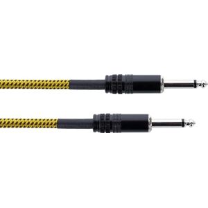 Cordial ECL EI3PP-TWEED-YE Câble guitare jack 3 m tweed jaune - Publicité Cordial ECL EI3PP-TWEED-YE Câble guitare jack 3 m tweed jaune - Publicité