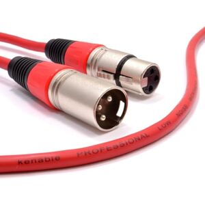 Kenable - XLR Microphone Lead - Rouge - 5m - Câble audio - Publicité Kenable - XLR Microphone Lead - Rouge - 5m - Câble audio - Publicité