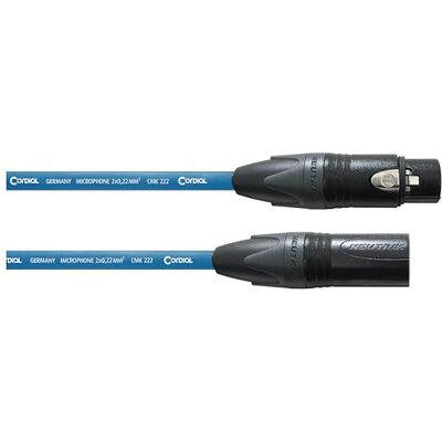 Cordial CABLES Câble micro XLR 5 m bleu CÂBLES MICROPHONE Select Symétrique Standard - Publicité Cordial CABLES Câble micro XLR 5 m bleu CÂBLES MICROPHONE Select Symétrique Standard - Publicité