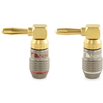 Nakamichi FanLock Fiche banane 90 degrés plaquée or 24K 10 AWG 18 AWG Calibre 4 mm pour haut-parleurs Amplificateur Hi-Fi Stéréo Home Cinéma Audio Fil Câble Rapide Connecteur, 2 pièces (1 paire) - Publicité Nakamichi FanLock Fiche banane 90 degrés plaquée or 24K 10 AWG 18 AWG Calibre 4 mm pour haut-parleurs Amplificateur Hi-Fi Stéréo Home Cinéma Audio Fil Câble Rapide Connecteur, 2 pièces (1 paire) - Publicité