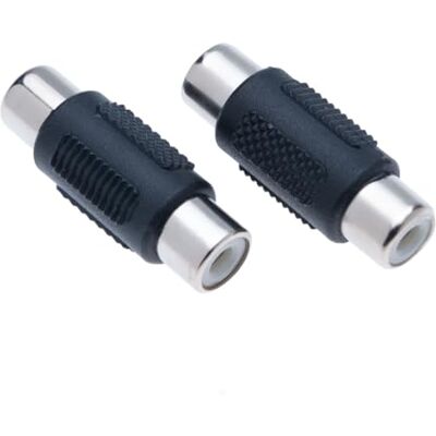 Keple Coupleur RCA femelle vers RCA femelle, lot de 2 Coupleur RCA phono femelle vers RCA phono femelle compatible avec phono, haut-parleur, câble RCA, amplificateur - Publicité Keple Coupleur RCA femelle vers RCA femelle, lot de 2 Coupleur RCA phono femelle vers RCA phono femelle compatible avec phono, haut-parleur, câble RCA, amplificateur - Publicité