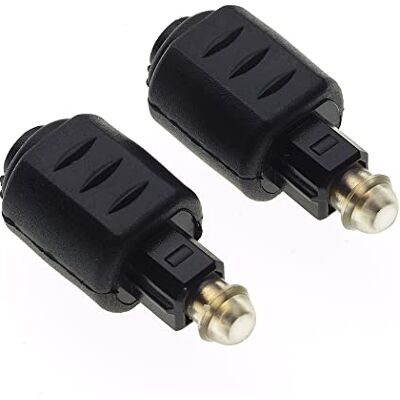 Keple Lot de 2 Prises Toslink Adaptateur Mini Vers Toslink, Câble S/Pdif Numérique Pour Systèmes Stéréo, Amplificateurs, Hi-Fi - Publicité Keple Lot de 2 Prises Toslink Adaptateur Mini Vers Toslink, Câble S/Pdif Numérique Pour Systèmes Stéréo, Amplificateurs, Hi-Fi - Publicité