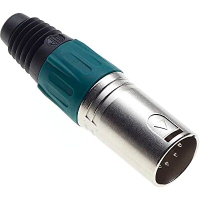 Keple Connecteur XLR 5 broches, vert connecteur DMX pour microphone audio mâle, adaptateur nickelé, connecteur en métal avec boîtier en plastique - Publicité Keple Connecteur XLR 5 broches, vert connecteur DMX pour microphone audio mâle, adaptateur nickelé, connecteur en métal avec boîtier en plastique - Publicité