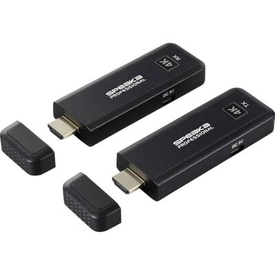 SPEAKA PROFESSIONAL SP-TR-450 Set de transmission sans fil HDMI 50 m 2.4 GHz, 5 GHz 3840 x 2160 Pixel afficheur LED int - Publicité SPEAKA PROFESSIONAL SP-TR-450 Set de transmission sans fil HDMI 50 m 2.4 GHz, 5 GHz 3840 x 2160 Pixel afficheur LED int - Publicité