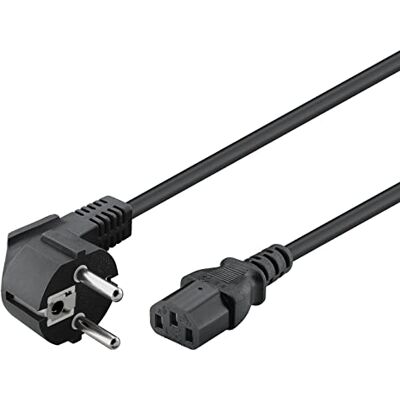 goobay 51320 Câble de raccordement pour appareils froids fiche à contact de protection (type F, CEE 7/7) > prise d'appareil C13 (raccordement pour appareils froids), 5m Noir - Publicité goobay 51320 Câble de raccordement pour appareils froids fiche à contact de protection (type F, CEE 7/7) > prise d'appareil C13 (raccordement pour appareils froids), 5m Noir - Publicité