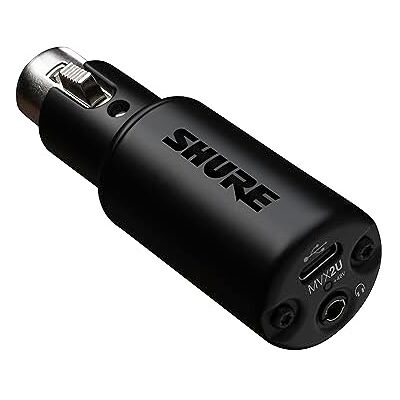 Shure Interface numérique MVX2U XLR-to-USB avec prise casque, préampli intégré avec contrôle de gain de 60 dB, monitoring sans latence, alimentation fantôme 48V, application Plus Desktop - Publicité Shure Interface numérique MVX2U XLR-to-USB avec prise casque, préampli intégré avec contrôle de gain de 60 dB, monitoring sans latence, alimentation fantôme 48V, application Plus Desktop - Publicité