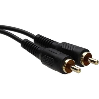 kenable Câble phono RCA simple pour appareils audio/vidéo DJ/TV/HIFI/CCTV Or 15 m - Publicité kenable Câble phono RCA simple pour appareils audio/vidéo DJ/TV/HIFI/CCTV Or 15 m - Publicité