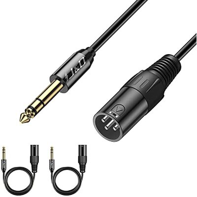 J&D XLR à Câble TRS 6,35 mm (1/4 inch) Câble, 2-Pack TRS 6,35mm (1/4 inch) to XLR Câble XLR Mâle à Mâle, 2.7 Meter - Publicité J&D XLR à Câble TRS 6,35 mm (1/4 inch) Câble, 2-Pack TRS 6,35mm (1/4 inch) to XLR Câble XLR Mâle à Mâle, 2.7 Meter - Publicité