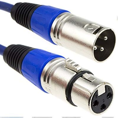 Kenable - XLR Microphone Lead - Bleu - 5m - Câble - Publicité Kenable - XLR Microphone Lead - Bleu - 5m - Câble - Publicité