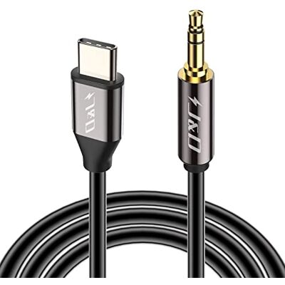J&D Câble Audio USB C vers 3,5 mm 1/8 pouce Aux, Câble Adaptateur Aux USB Type C vers 3,5 mm 1/8 pouce TRS Standard Compatible avec iPhone 16/17 Series, 1 m - Publicité J&D Câble Audio USB C vers 3,5 mm 1/8 pouce Aux, Câble Adaptateur Aux USB Type C vers 3,5 mm 1/8 pouce TRS Standard Compatible avec iPhone 16/17 Series, 1 m - Publicité