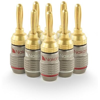 Nakamichi FanLock Fiche banane plaquée or 24K 10 AWG 18 AWG Calibre 4 mm pour haut-parleurs Amplificateur Hi-Fi Récepteur Stéréo Home Cinéma Audio Fil Câble Rapide Connecteur, 8 pièces (4 paires) - Publicité Nakamichi FanLock Fiche banane plaquée or 24K 10 AWG 18 AWG Calibre 4 mm pour haut-parleurs Amplificateur Hi-Fi Récepteur Stéréo Home Cinéma Audio Fil Câble Rapide Connecteur, 8 pièces (4 paires) - Publicité