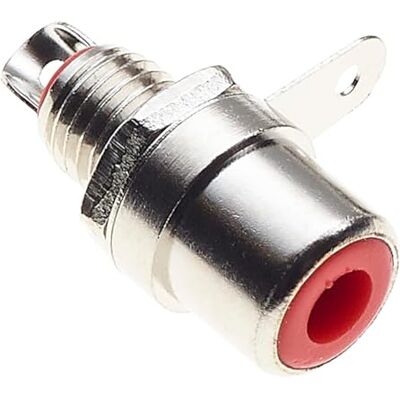 Keple Châssis de prise phono, rouge-adaptateur femelle à montage sur panneau de châssis RCA, prise nickelée, pour prise de terminal audio d'amplificateur-paquet de 10 - Publicité Keple Châssis de prise phono, rouge-adaptateur femelle à montage sur panneau de châssis RCA, prise nickelée, pour prise de terminal audio d'amplificateur-paquet de 10 - Publicité