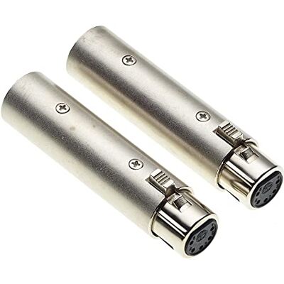 Keple XLR 3 à 5 broches, lot de 2 Adaptateur DMX, convertisseur 3 broches mâle vers 5 broches femelle, raccord, rallonge pour câbles audio et appareil photo reflex - Publicité Keple XLR 3 à 5 broches, lot de 2 Adaptateur DMX, convertisseur 3 broches mâle vers 5 broches femelle, raccord, rallonge pour câbles audio et appareil photo reflex - Publicité