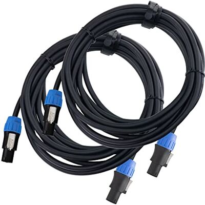 Pronomic pro-line BOXSP4-5 câble de haut-parleur Speakon compatinble 5 m SET de 2 - Publicité Pronomic pro-line BOXSP4-5 câble de haut-parleur Speakon compatinble 5 m SET de 2 - Publicité