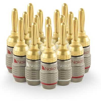 Nakamichi FanLock Fiche banane plaquée or 24K 10 AWG 18 AWG Calibre 4 mm pour haut-parleurs Amplificateur Hi-Fi Récepteur Stéréo Home Cinéma Audio Fil Câble Rapide Connecteur, 16 pièces (8 paires) - Publicité Nakamichi FanLock Fiche banane plaquée or 24K 10 AWG 18 AWG Calibre 4 mm pour haut-parleurs Amplificateur Hi-Fi Récepteur Stéréo Home Cinéma Audio Fil Câble Rapide Connecteur, 16 pièces (8 paires) - Publicité