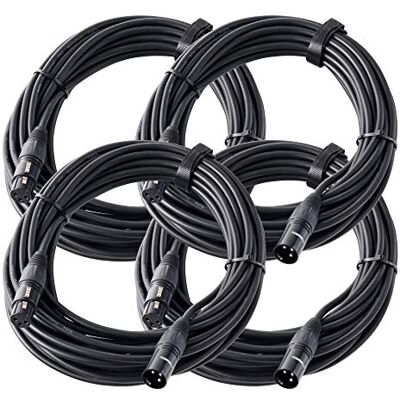 Pronomic Stage XFXM-10 Câble Micro XLR 10 m Noir Lot de 4, Longueur: 10m - Publicité Pronomic Stage XFXM-10 Câble Micro XLR 10 m Noir Lot de 4, Longueur: 10m - Publicité