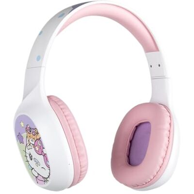 Konix Hello Kitty Casque Audio sans Fil Bluetooth 5.3 PC, Smartphones, tablettes Microphone Autonomie 30 h Câble Jack 3,5 mm Blanc et Rose - Publicité Konix Hello Kitty Casque Audio sans Fil Bluetooth 5.3 PC, Smartphones, tablettes Microphone Autonomie 30 h Câble Jack 3,5 mm Blanc et Rose - Publicité