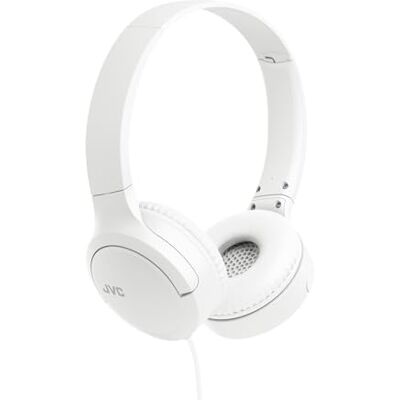 JVC HA-S33UC-W USB-C Casque Supra-auriculaire Pliable avec Microphone et télécommande à 3 Boutons, câble unilatéral, Blanc - Publicité JVC HA-S33UC-W USB-C Casque Supra-auriculaire Pliable avec Microphone et télécommande à 3 Boutons, câble unilatéral, Blanc - Publicité