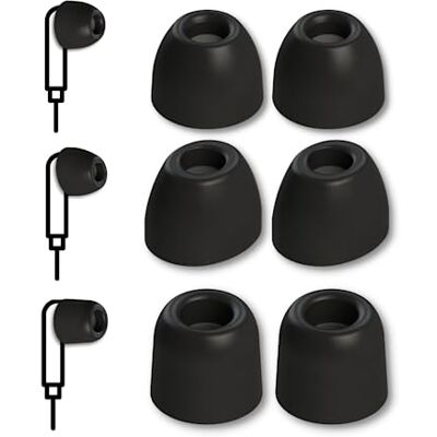 Comply Lot de 3 Paires de Bouchons d'oreille VP-500 Core Series pour 64 Audio, AKG, Axil, All Tips, Taille M - Publicité Comply Lot de 3 Paires de Bouchons d'oreille VP-500 Core Series pour 64 Audio, AKG, Axil, All Tips, Taille M - Publicité