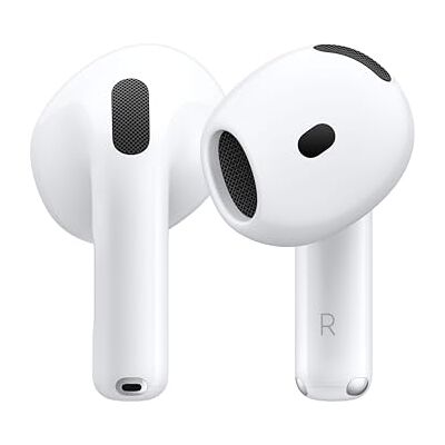 Apple AirPods 4 Écouteurs sans Fil, Casques et écouteurs Bluetooth, Audio Spatial personnalisé, résistance à la Transpiration et l’Eau, boîtier de Charge USB-C, Puce H2, Jusqu’à 24 Heures d’autonomie - Publicité Apple AirPods 4 Écouteurs sans Fil, Casques et écouteurs Bluetooth, Audio Spatial personnalisé, résistance à la Transpiration et l’Eau, boîtier de Charge USB-C, Puce H2, Jusqu’à 24 Heures d’autonomie - Publicité