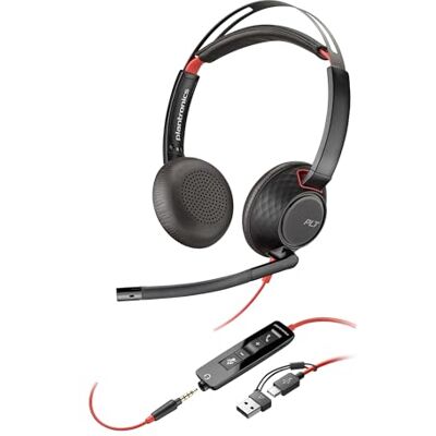 Casque Poly Blackwire 5220 - Microphone à Réduction de Bruit - Filaire - Publicité Casque Poly Blackwire 5220 - Microphone à Réduction de Bruit - Filaire - Publicité