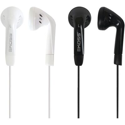 Koss Ecouteurs intra-auriculaires stéréo "KE7" (mini-écouteurs, 1x blanc et 1x noir, avec fil de 1,2 m, 60 20000 Hz, jack 3,52mm mâle) Noir/Blanc - Publicité Koss Ecouteurs intra-auriculaires stéréo "KE7" (mini-écouteurs, 1x blanc et 1x noir, avec fil de 1,2 m, 60 20000 Hz, jack 3,52mm mâle) Noir/Blanc - Publicité
