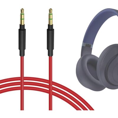 GEEKRIA Câble audio compatible avec Beats Studio Pro/3/2, Solo 4/3/2, Mixr, casques Pro, 1/8" (3,5 mm) vers 3,5 mm Aux de remplacement stéréo (4 ft/1,2 m) - Publicité GEEKRIA Câble audio compatible avec Beats Studio Pro/3/2, Solo 4/3/2, Mixr, casques Pro, 1/8" (3,5 mm) vers 3,5 mm Aux de remplacement stéréo (4 ft/1,2 m) - Publicité