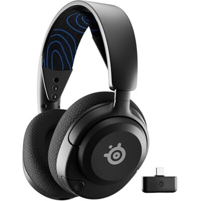 SteelSeries Arctis Nova 5P Casque Gaming PS5 Sans Fil Haut-parleurs magnétiques néodyme 100+ profils audio Batterie 60h 2,4GHz ou BT Micro ClearCast Gen 2.X Pour PS4/5, PC, Switch, Mobile - Publicité SteelSeries Arctis Nova 5P Casque Gaming PS5 Sans Fil Haut-parleurs magnétiques néodyme 100+ profils audio Batterie 60h 2,4GHz ou BT Micro ClearCast Gen 2.X Pour PS4/5, PC, Switch, Mobile - Publicité