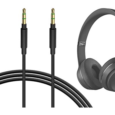 GEEKRIA Câble audio compatible avec Beats Studio Pro/3/2, Solo 4/3/HD/Pro, Mixr, câble stéréo de remplacement 3,5 mm vers 3,5 mm (1,2 m/4 ft) - Publicité GEEKRIA Câble audio compatible avec Beats Studio Pro/3/2, Solo 4/3/HD/Pro, Mixr, câble stéréo de remplacement 3,5 mm vers 3,5 mm (1,2 m/4 ft) - Publicité