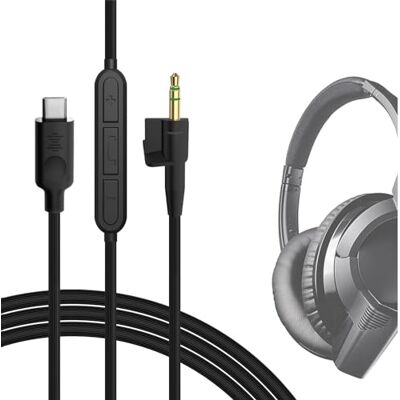 GEEKRIA Câble USB-C numérique vers audio avec micro compatible avec Bose Around-Ear AE2, AE2i, AE2w, câble Type-C de remplacement, avec micro intégré et contrôle du volume (4 ft/1,2 m) - Publicité GEEKRIA Câble USB-C numérique vers audio avec micro compatible avec Bose Around-Ear AE2, AE2i, AE2w, câble Type-C de remplacement, avec micro intégré et contrôle du volume (4 ft/1,2 m) - Publicité