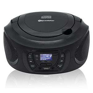 Roadstar CDR-375D+/BK Radio CD Player Portable Dab/Dab+ / FM, Lecteur CD-MP3, CD-R, CD-RW, USB, Stereo, Télécommande, AUX-in, Sortie Casque, Noir - Publicité