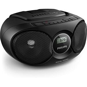Philips Audio Lecteur CD Portable/Radio FM, Dynamic Bass Boost, Entrée Audio/Radio CD AZ215B/12 Noir - Publicité Philips Audio Lecteur CD Portable/Radio FM, Dynamic Bass Boost, Entrée Audio/Radio CD AZ215B/12 Noir - Publicité