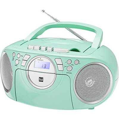 Dual P 70 Menthe Stereo Boombox - Radio CD Cassette Player - Publicité Dual P 70 Menthe Stereo Boombox - Radio CD Cassette Player - Publicité