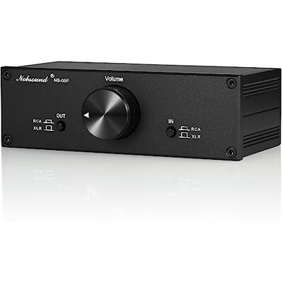 Nobsound Mini préampli Passif entièrement équilibré/à extrémité Unique, préamplificateur Hi-FI, contrôleur de Volume XLR/RCA pour Haut-parleurs de Moniteur Actif (Noir) - Publicité Nobsound Mini préampli Passif entièrement équilibré/à extrémité Unique, préamplificateur Hi-FI, contrôleur de Volume XLR/RCA pour Haut-parleurs de Moniteur Actif (Noir) - Publicité