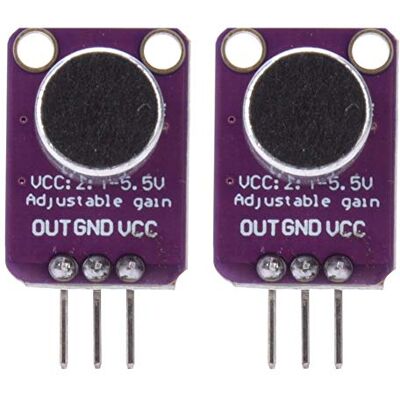 Walfront 2Pcs MAX4466 Electret Microphone Amplificateur Réglable Module Capteur Sonore pour Arduino Raspberry Pi ESP32 Projet Électronique DIY - Publicité Walfront 2Pcs MAX4466 Electret Microphone Amplificateur Réglable Module Capteur Sonore pour Arduino Raspberry Pi ESP32 Projet Électronique DIY - Publicité