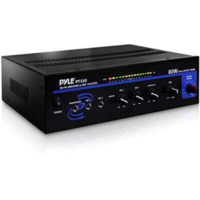 Pyle PT110 1.0 Spectacle/Scène avec Fil Noir, Bleu amplificateur Audio Amplificateurs Audio (1.0 canaux, 80 W, Bornes à vis, RCA, 110-220, 324 mm) - Publicité Pyle PT110 1.0 Spectacle/Scène avec Fil Noir, Bleu amplificateur Audio Amplificateurs Audio (1.0 canaux, 80 W, Bornes à vis, RCA, 110-220, 324 mm) - Publicité