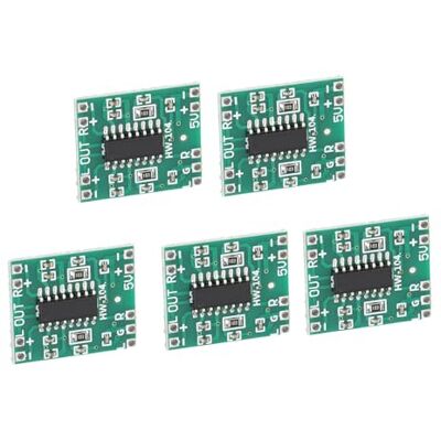 Walfront 5pcs PAM8403 Mini Module de Carte d'Amplificateur, Carte d'Amplificateur de Puissance Numérique 2x3W Style de D, 2.5-5V Peut Alimenté par USB - Publicité Walfront 5pcs PAM8403 Mini Module de Carte d'Amplificateur, Carte d'Amplificateur de Puissance Numérique 2x3W Style de D, 2.5-5V Peut Alimenté par USB - Publicité