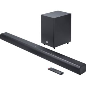 JBL Cinema SB 550, Barre de son 3.1 canaux avec caisson de basses sans fil, connexion HDMI ARC, Dolby Audio, musique sans fil en streaming, Bluetooth intégré, design compact, 250 W, en noir - Publicité JBL Cinema SB 550, Barre de son 3.1 canaux avec caisson de basses sans fil, connexion HDMI ARC, Dolby Audio, musique sans fil en streaming, Bluetooth intégré, design compact, 250 W, en noir - Publicité