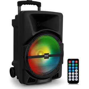 Pyle Enceinte Karaoke Portable Bluetooth 800W – Haut-Parleur sans Fil DJ Stéréo avec Lumières LED, Entrée MP3/AUX et Radio FM – Système Party/Portable - Publicité Pyle Enceinte Karaoke Portable Bluetooth 800W – Haut-Parleur sans Fil DJ Stéréo avec Lumières LED, Entrée MP3/AUX et Radio FM – Système Party/Portable - Publicité