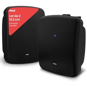 Pyle Enceinte Bluetooth sans Fil Étanche pour Extérieur – Paire d’Enceintes 2 Voies 13 cm, Montage Mural/Plafond, Résistantes aux Intempéries, Support Universel, Patio et Intérieur, Noir - Publicité Pyle Enceinte Bluetooth sans Fil Étanche pour Extérieur – Paire d’Enceintes 2 Voies 13 cm, Montage Mural/Plafond, Résistantes aux Intempéries, Support Universel, Patio et Intérieur, Noir - Publicité