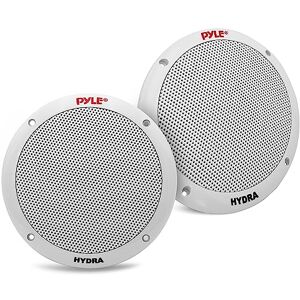Pyle Haut-Parleur Marin 6,5" Dual – Système Stéréo Extérieur 2 Voies Étanche 400W, Conus Polypropylène Surround Butylcaoutchouc – 1 Paire (Blanc) - Publicité Pyle Haut-Parleur Marin 6,5" Dual – Système Stéréo Extérieur 2 Voies Étanche 400W, Conus Polypropylène Surround Butylcaoutchouc – 1 Paire (Blanc) - Publicité