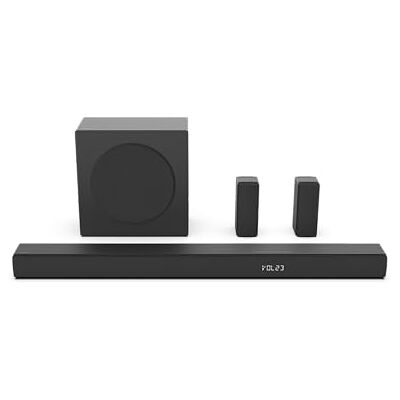 Hisense Barre de Son HS5100-5.1 avec Caisson de Basses sans Fil de 16,5 cm, Puissance Audio maximale de 540 W, Bluetooth sans Fil 5.3, alimenté par DTS Virtual:X, HDMI Arc/Optical/AUX/USB - Publicité Hisense Barre de Son HS5100-5.1 avec Caisson de Basses sans Fil de 16,5 cm, Puissance Audio maximale de 540 W, Bluetooth sans Fil 5.3, alimenté par DTS Virtual:X, HDMI Arc/Optical/AUX/USB - Publicité